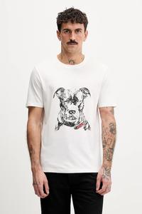 Хлопковая футболка dubrox HUGO, белый