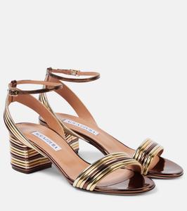 Сандалии из искусственной кожи Sundance 50 Aquazzura, Multimetal Gold