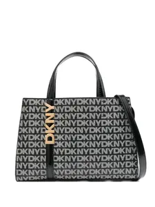 Сумка-тоут с металлическим логотипом Dkny, черный