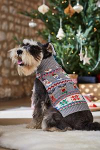 Свитер JoJo Maman Bébé с рождественским скандинавским животным узором Jojo Maman Bébé, серый