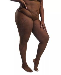 Колготки в сеточку Nude Barre, коричневый