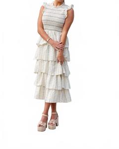 Элеонор Миди платье в белом TCEC