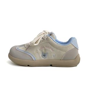 City camel Женские низкие повседневные туфли бежево-голубые, цвет Beige Blue