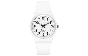 SWATCH Часы Unisex 34mm White Watch GW151O, White Dial