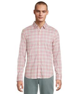 Футболка Faherty The Movement Shirt, цвет Rose Valley Plaid