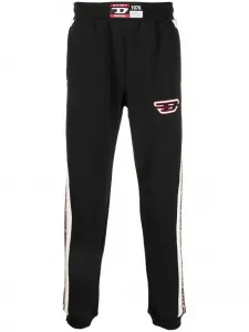 Спортивные брюки с нашивкой-логотипом DIESEL, черный
