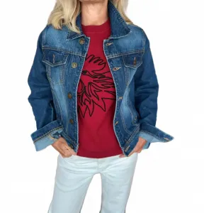 Джинсовая куртка Gamecocks с бисером Pearls & Camo