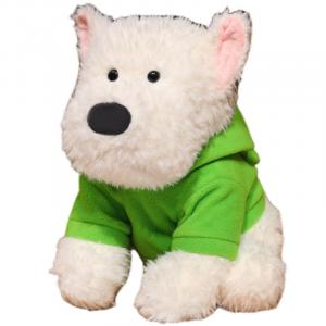 Mise Милый плюшевый худи West Highland White Terrier плюшевая собака кукла плюшевая кукла высота 24см/35см/45см длина 24см