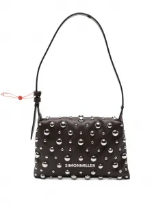 Сумка на плечо с заклепками Simon Miller, коричневый