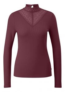 Рубашка QS, бордовый