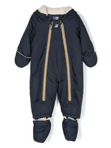 Дутый комбинезон с капюшоном K Way Kids, синий