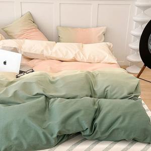 Muji Комплект постельного белья из 4 предметов (простыня, пододеяльник 200х230 см), цвет Turquoise