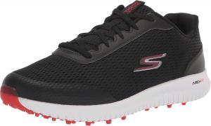 Мужские гольф-кроссовки Skechers Max Fairway 3 Arch Fit без шипов, черный/красный