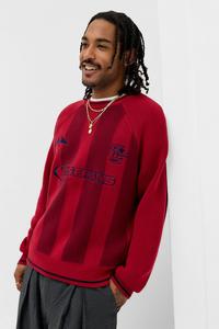 Джемпер iets frans... SPORTS KNIT UNISEX, Burgundy/Red