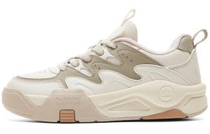 Кроссовки PEAK Skateboarding Shoes Women's Low-top Canvas White/green, зеленый