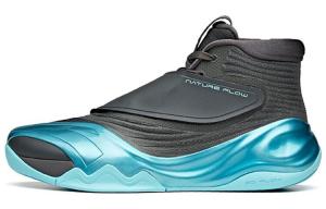 Баскетбольные кроссовки KT6 мужские высокие черные/синие Anta