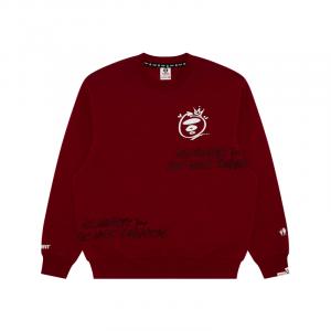 Свитшот мужской Aape, Burgundy Bdx