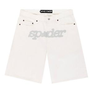 Шорты Sp5der V3 Logo Denim Short, White