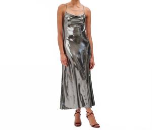 Платье Aiysha в сером цвете RONNY KOBO, Gunmetal