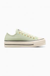Замшевые кеды Chuck Taylor All Star Lift Converse, зеленый