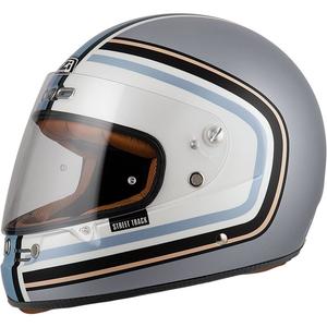 Шлем полнолицевой Nzi Street Track 4, серебряный