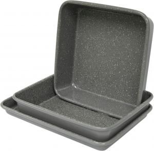 Набор посуды для выпечки CasaWare Ultimate Series Commercial Weight Toster Oven, 3 предмета, серебристый