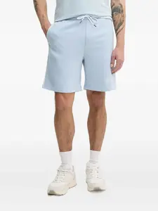 Шорты с вышитым логотипом и полосками по бокам KARL LAGERFELD, синий