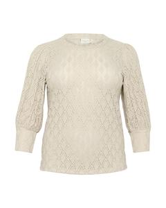 Блуза KAFFE CURVE Tia, бежевый