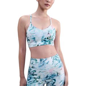 Indy Women's Artist Collection Light Support Padded Wrap Sports Bra Nike, синий