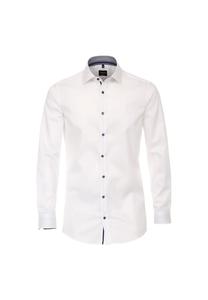 Деловая рубашка облегающая фигуру Venti, белый