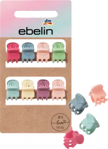 Заколки для волос маленькие разноцветные 8 шт. ebelin