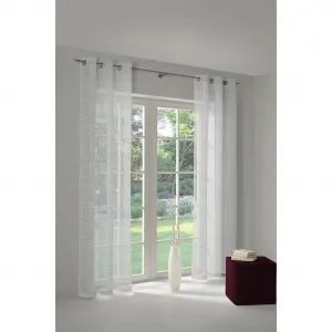 Штора Patricia с люверсами, 1 шт., тюль Wirth, белый