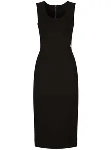 Платье миди Milano без рукавов DOLCE & GABBANA, черный