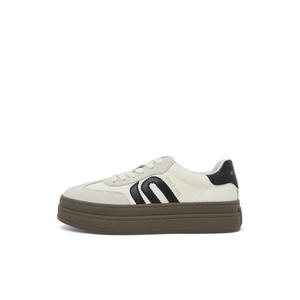 COMELY Скользоустойчивые износостойкие дышащие женские лоу-топы для скейтбординга бежево-черные, цвет Beige/Black