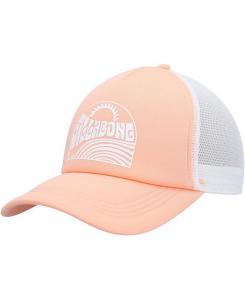 Женская коралловая шляпа Across Waves Trucker Snapback Billabong, оранжевый
