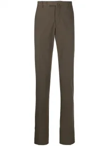 Строгие брюки прямого кроя Incotex, коричневый