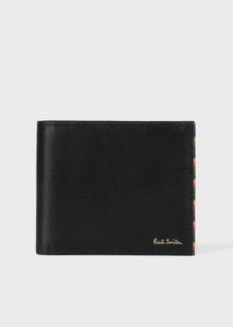 Бумажник с яркой полосатой отделкой