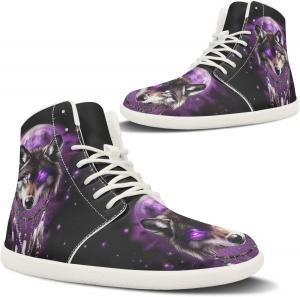 Pugasmiru Женские кроссовки для хайкинга с принтом огненной машины, спортивная обувь для активного отдыха, ходьбы и трейлраннинга, с белой подошвой