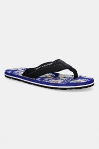 Японские шлепанцы TH SURF PRINT BEACH SANDAL Tommy Hilfiger, черный