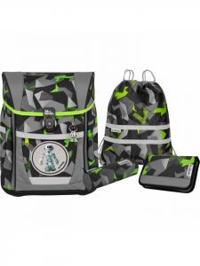 McNeill Набор школьных сумок TENERO TECHNO из 5 предметов, серый