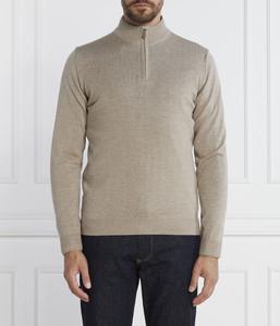 Свитер мужской Stenströms шерстяной с воротником на молнии, бежевый