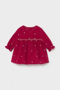 Платье из детского бархата Mayoral Newborn, красный