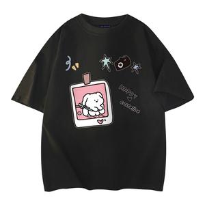 Футболка унисекс PAUL COSTELLOE, черный/розовый