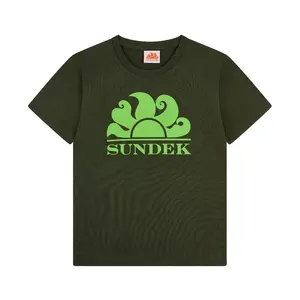 Футболка Sundek Mini new simeon logo crew neck, зеленый