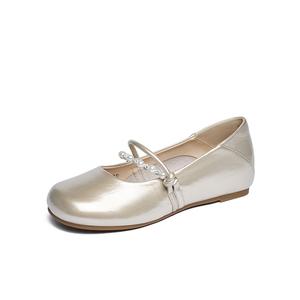 JOSINY Туфли Мэри Джейн женские шампань голд высота каблука 3,5 см, цвет Champagne Gold (Heel Height 3.5cm)