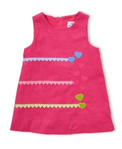 Детский вельветовый комбинезончик для девочек с сердечками Florence Eiseman, Pink, blue, green