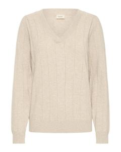 Fransa Свитер 'FRKATA' в крапчатом бежевом цвете