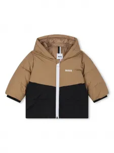 Пуховик на молнии BOSS Kidswear, нейтральный