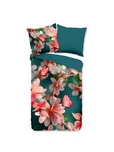 Jack Комплект постельного белья из микрофибры, 2 предмета, 135x200 см, цвет «Чистая бабочка», оттенок «Петровый розовый»