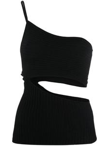 ANDREĀDAMO топ на одно плечо, черный